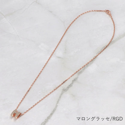 エルメス HERMES アクセサリー POP Hミニ ネックレス レディース ベージュ ピンク ブラウン マロングラッセ ローズドラジェ ニューゴールド ホワイト