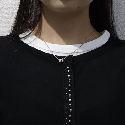 エルメス HERMES アクセサリー POP Hミニ ネックレス レディース ベージュ ピンク ブラウン マロングラッセ ローズドラジェ ニューゴールド ホワイト