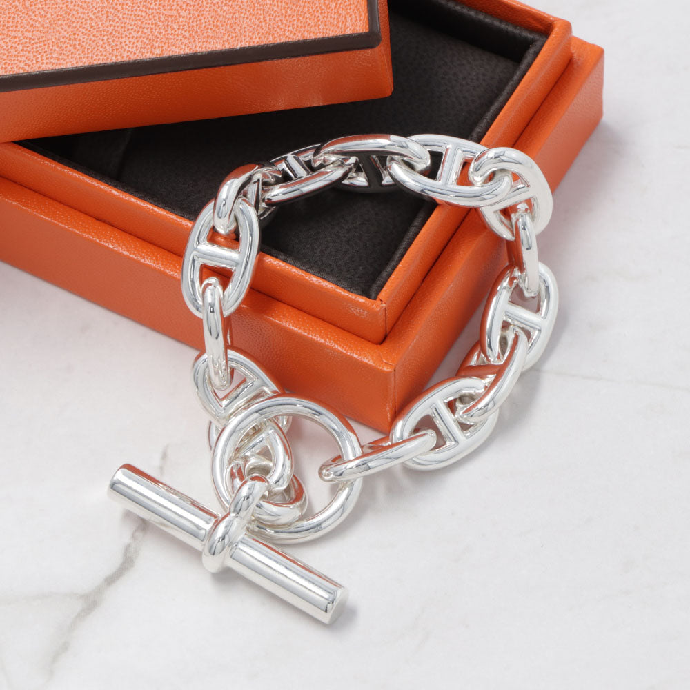 HERMES シェーヌダンクル MM ブレスレット シルバー925