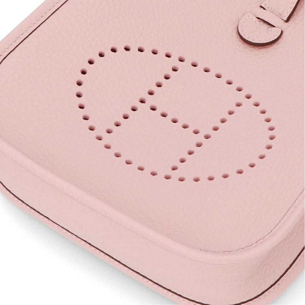 エルメス HERMES バッグ エヴリン エブリン TPM 16 ミニ アマゾン バンドリエール ローズサクラ ライト ピンク 薄ピンク シルバー金具 トリヨンクレマンス W刻印 レディース ショルダーバッグ 定番 シンプル
