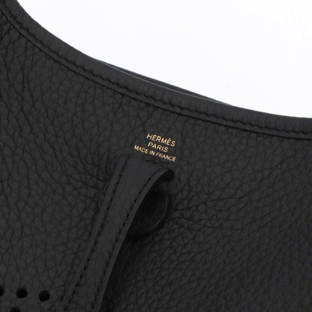 HERMES エヴリンTPM ブラック ゴールド金具 トリヨンクレマンス
