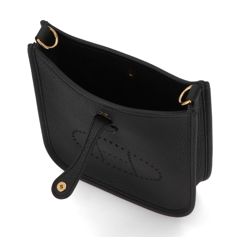HERMES エヴリンTPM ブラック ゴールド金具 トリヨンクレマンス