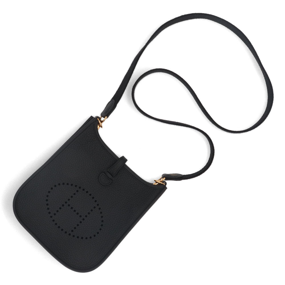 HERMES エヴリンTPM ブラック ゴールド金具 トリヨンクレマンス