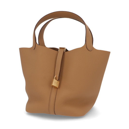 HERMES ピコタンロックMM ビスキュイ ゴールド金具