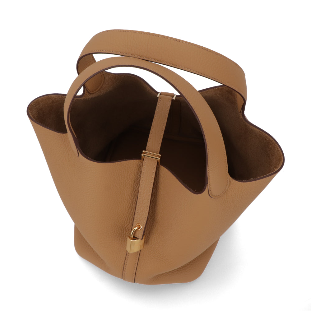 HERMES ピコタンロックMM ビスキュイ ゴールド金具