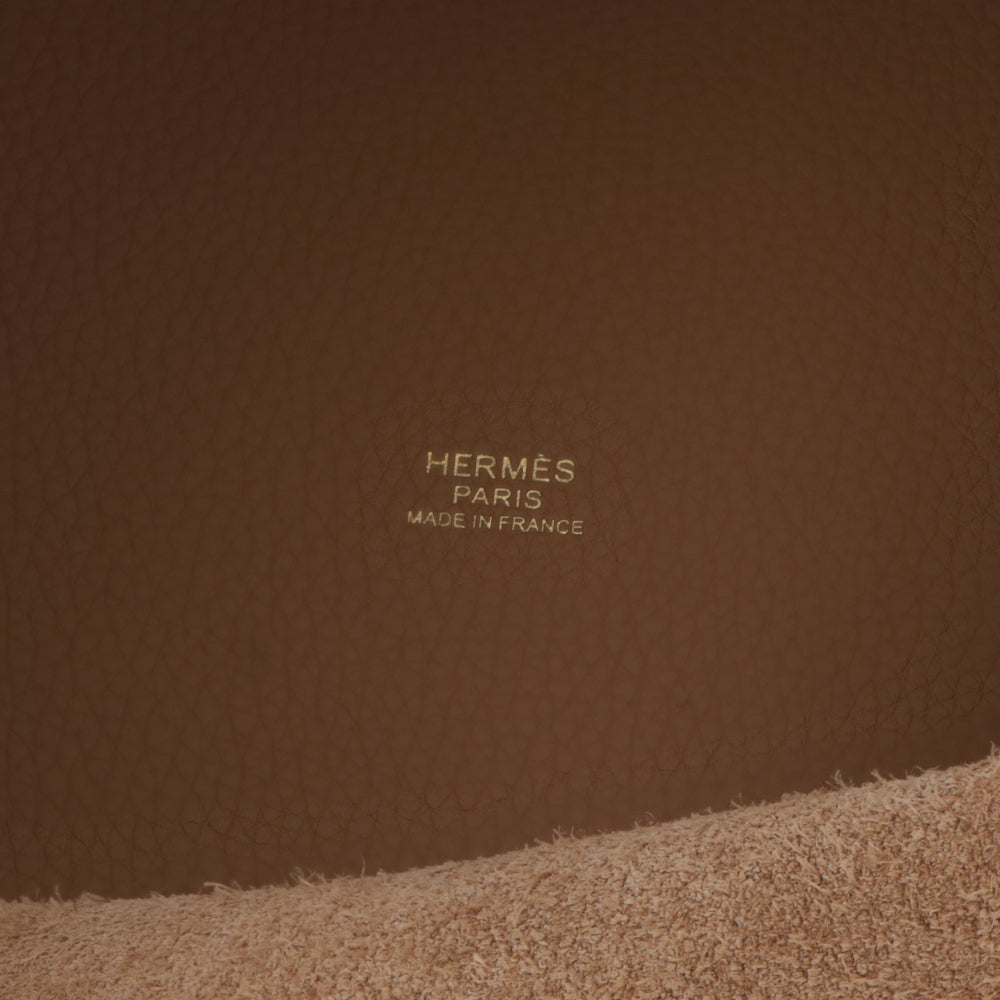HERMES ピコタンロックMM ビスキュイ ゴールド金具