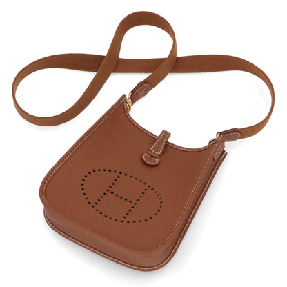 HERMES エヴリンTPM ゴールド ゴールド金具