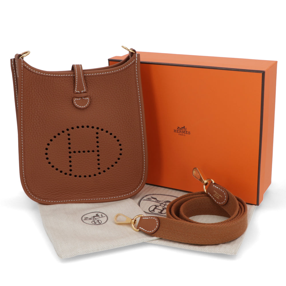 HERMES エヴリンTPM ゴールド ゴールド金具