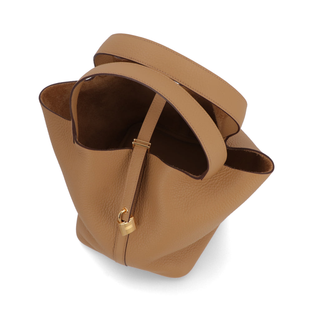 HERMES ピコタンロックMM ビスキュイ ゴールド金具