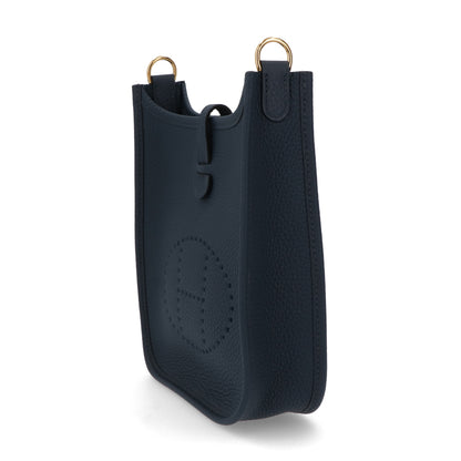 HERMES エヴリンTPM ブルードプリュス ゴールド金具