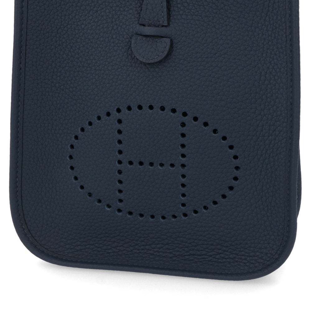 HERMES エヴリンTPM ブルードプリュス ゴールド金具