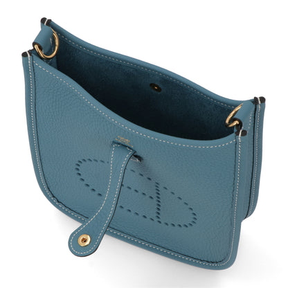 HERMES エヴリンTPM ニューブルージーン ゴールド金具