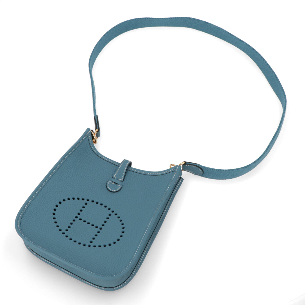 HERMES エヴリンTPM ニューブルージーン ゴールド金具
