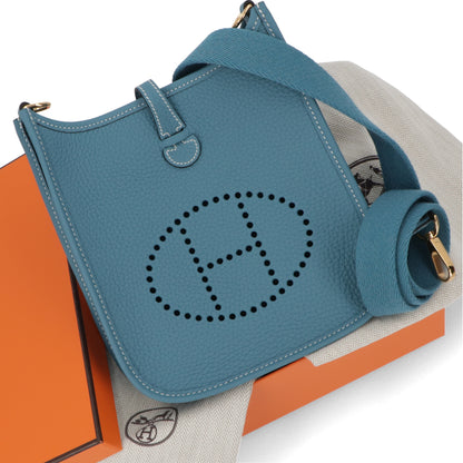 HERMES エヴリンTPM ニューブルージーン ゴールド金具