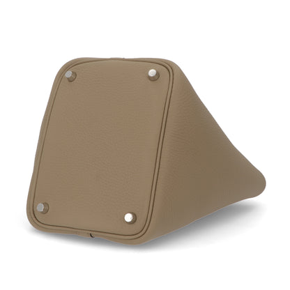 HERMES ピコタンロックPM ベージュマルファ シルバー金具