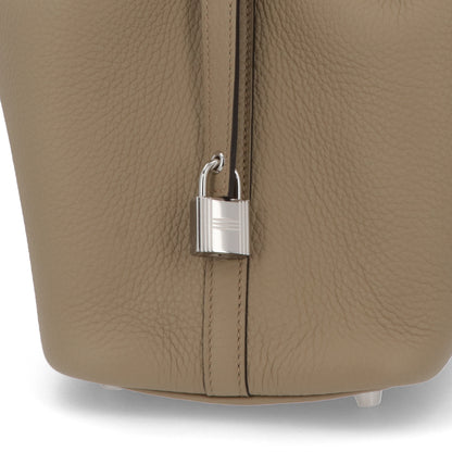 HERMES ピコタンロックPM ベージュマルファ シルバー金具