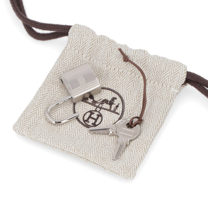 HERMES ピコタンロックPM ベージュマルファ シルバー金具