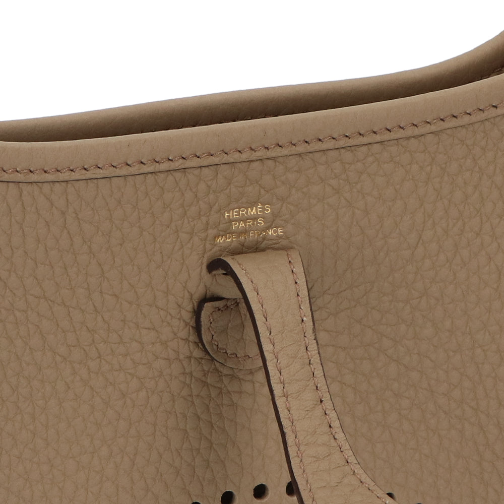 HERMES エヴリンTPM ベージュマルファ ゴールド金具
