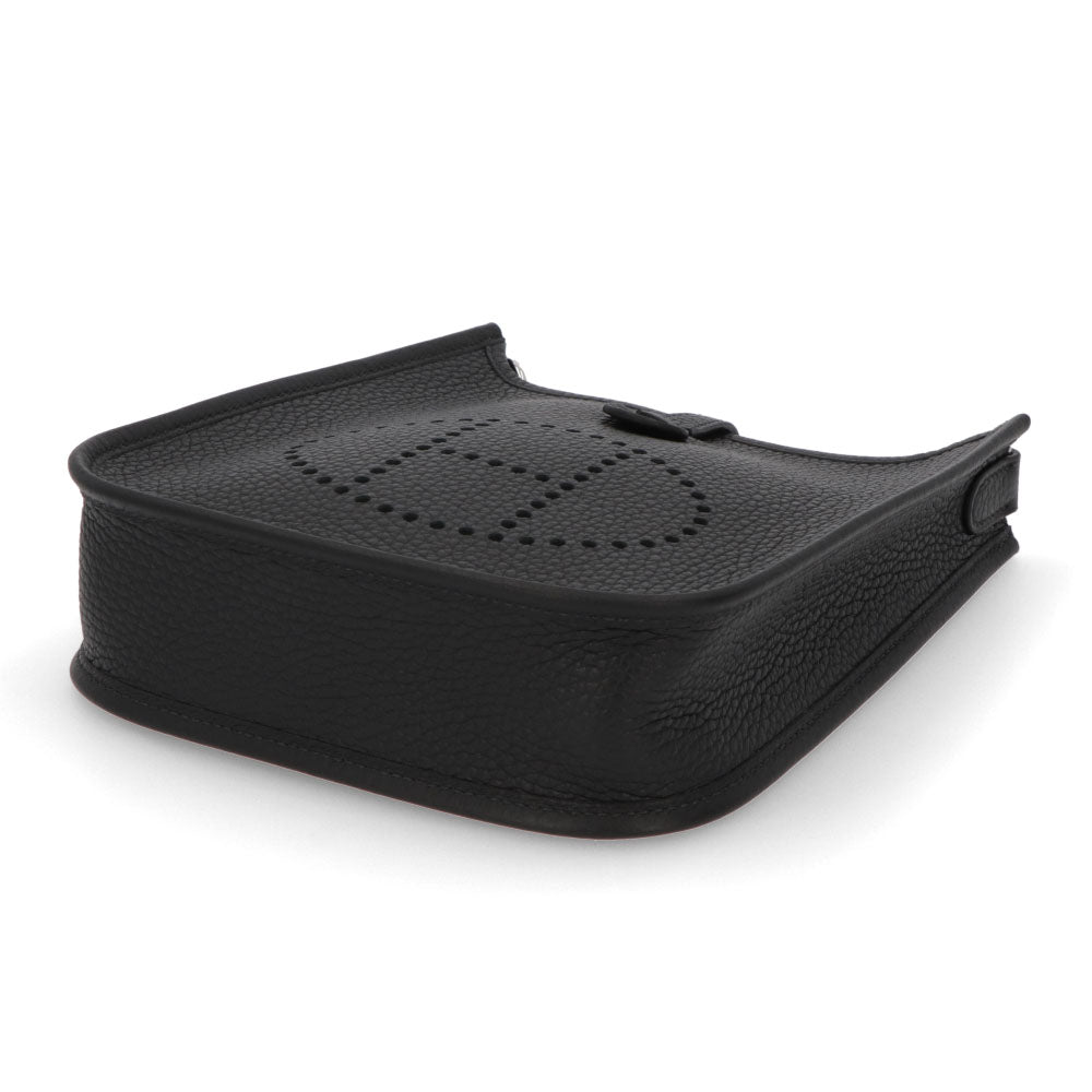 HERMES エヴリンTPM ブラック シルバー金具