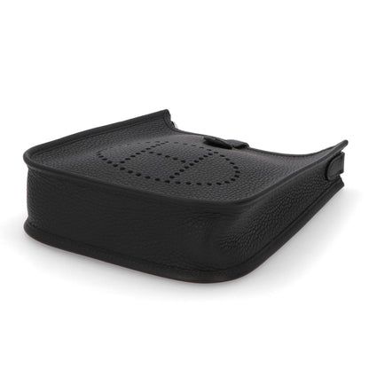 HERMES エヴリンTPM ブラック シルバー金具