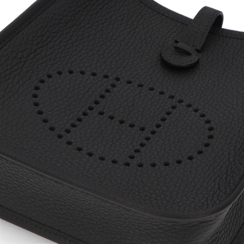 HERMES エヴリンTPM ブラック シルバー金具