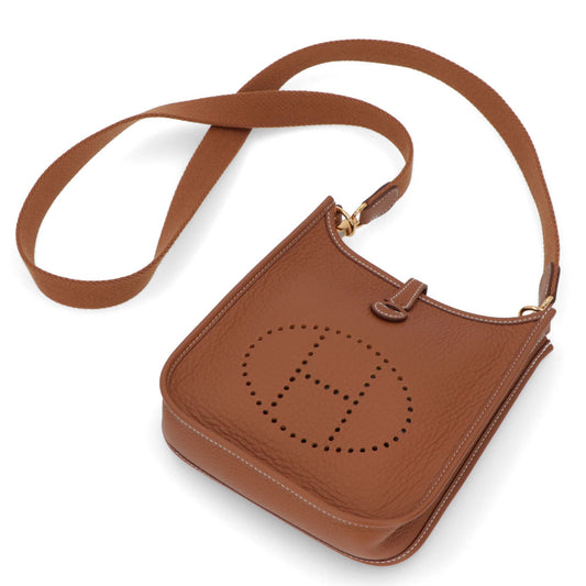エルメス HERMES バッグ エヴリンTPM (16) ショートショルダー レディース ブラウン系 ゴールド ゴールド金具 トリヨンクレマンス W刻印