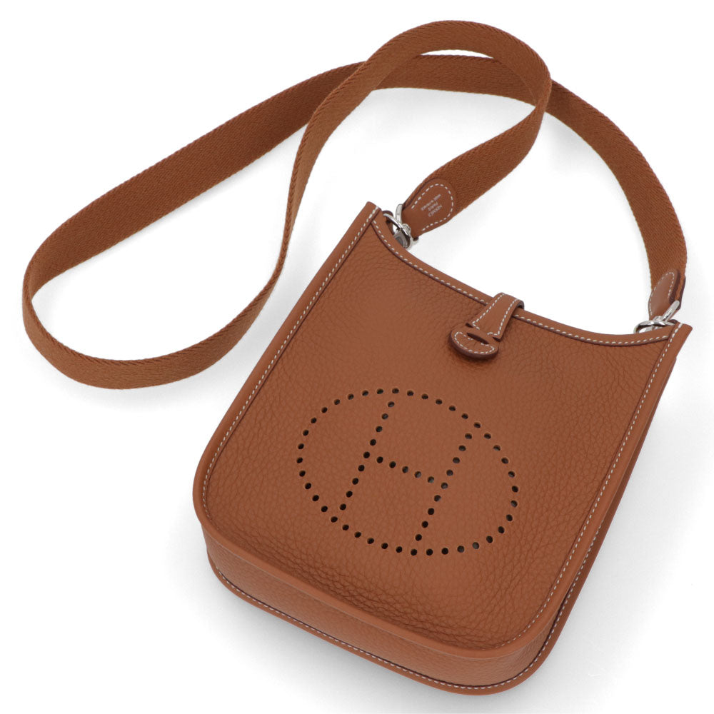 HERMES エヴリンTPM ゴールド シルバー金具