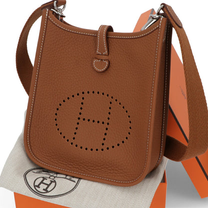 HERMES エヴリンTPM ゴールド シルバー金具
