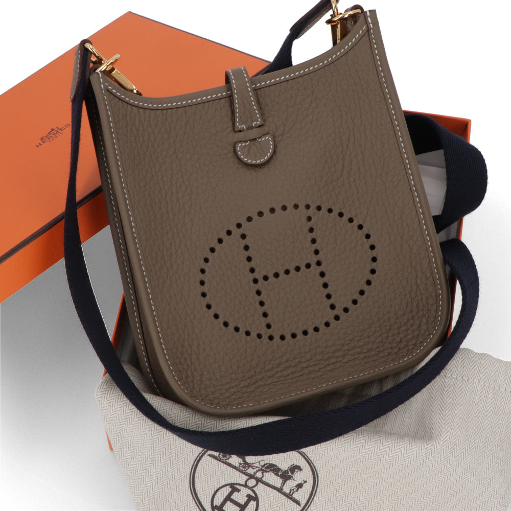 HERMES エヴリンTPM エトゥープ ゴールド金具