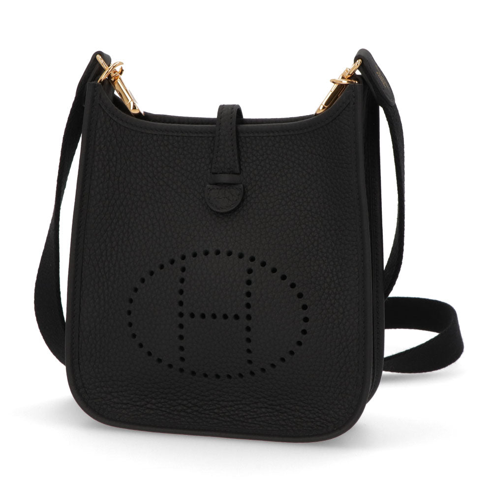 HERMES エヴリンTPM ブラック ゴールド金具