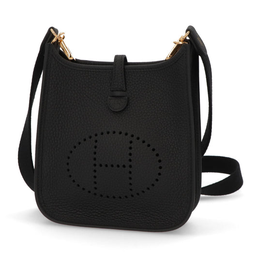 HERMES エヴリンTPM ブラック ゴールド金具
