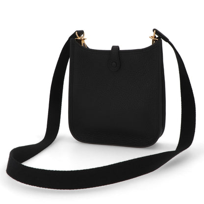 HERMES エヴリンTPM ブラック ゴールド金具