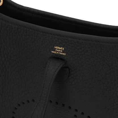 HERMES エヴリンTPM ブラック ゴールド金具