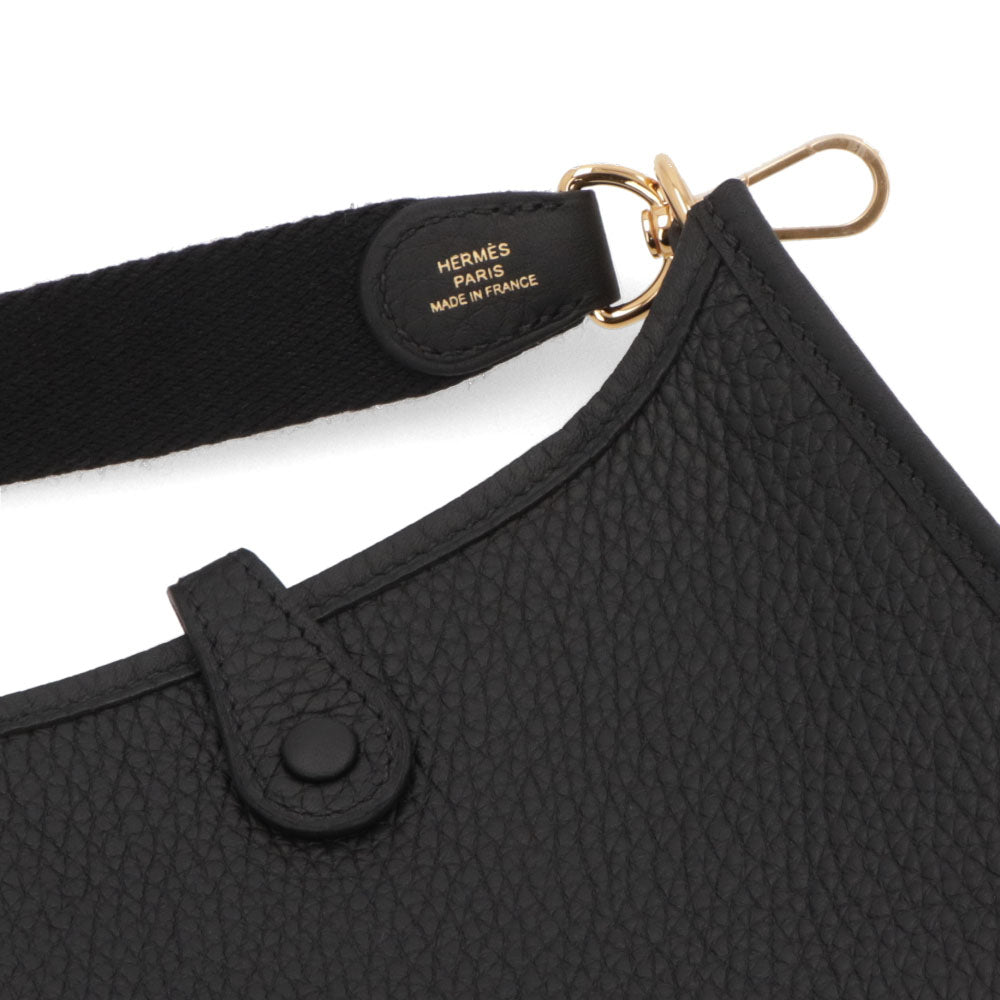 HERMES エヴリンTPM ブラック ゴールド金具