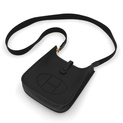 HERMES エヴリンTPM ブラック ゴールド金具