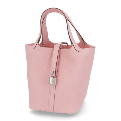 HERMES ピコタンロックPM  ローズサクラ シルバー金具