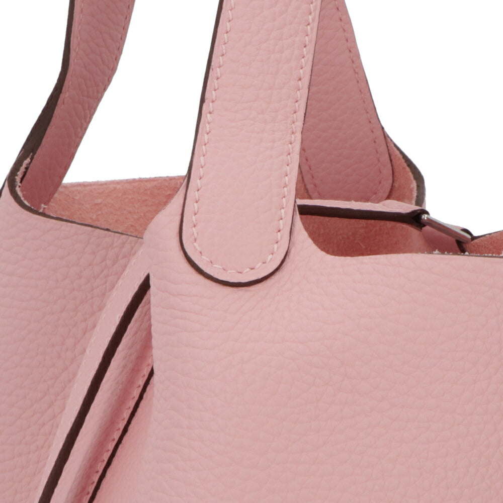 HERMES ピコタンロックPM  ローズサクラ シルバー金具