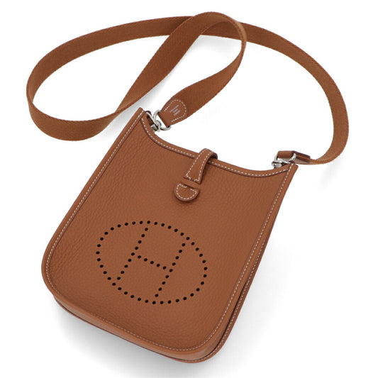 エルメス HERMES バッグ エヴリン TPM (16) レディース ブラウン系 ゴールド シルバー金具 トリヨンクレマンス W刻印