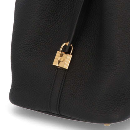 HERMES ピコタンロックMM ブラック ゴールド
