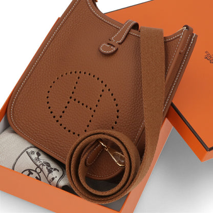 HERMES エヴリン TPM (16) ブラウン系 ゴールド