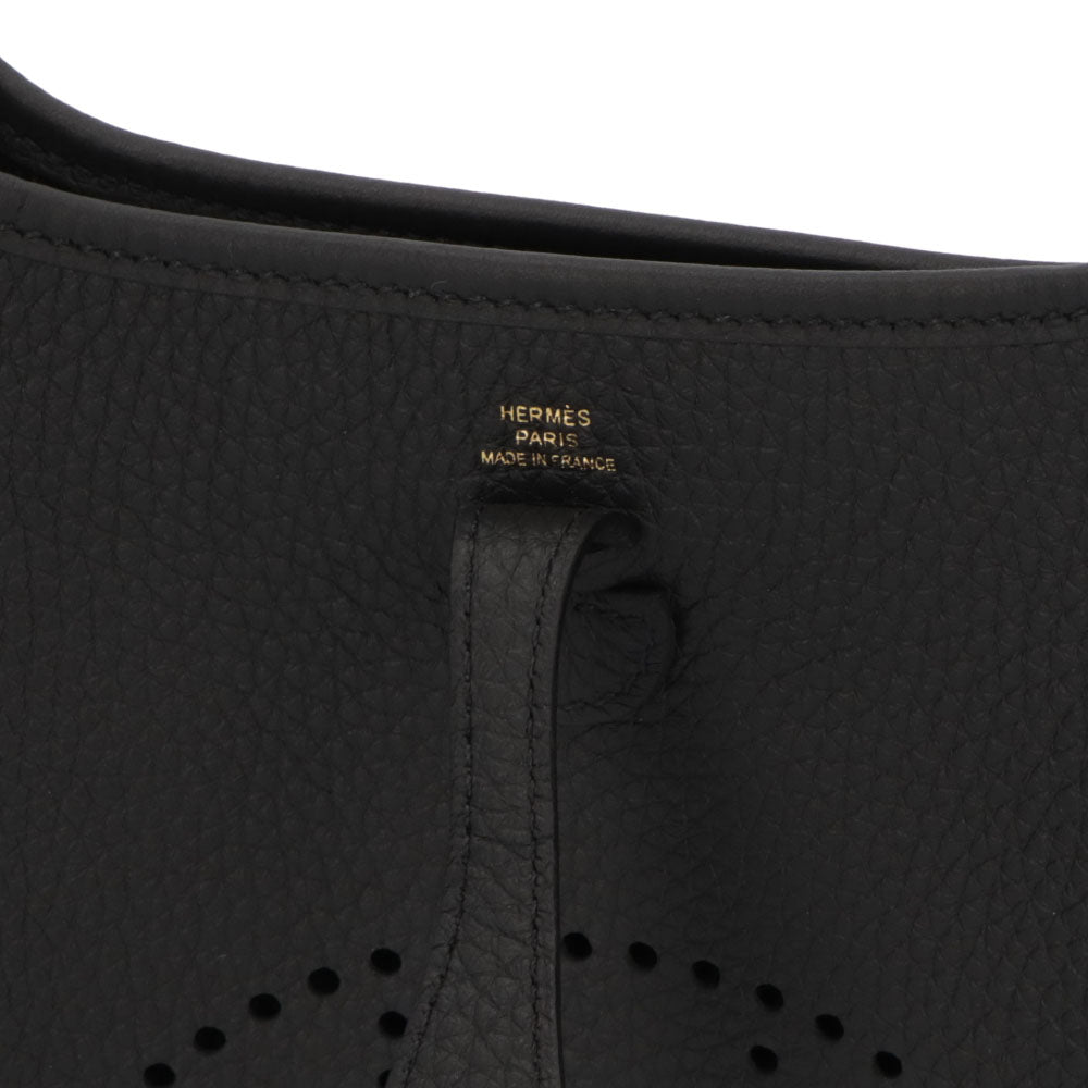 HERMES エヴリン TPM (16) ブラック ゴールド金具