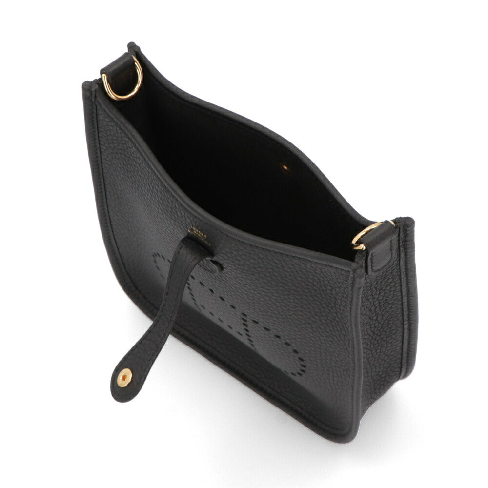 HERMES エヴリン TPM (16) ブラック ゴールド金具