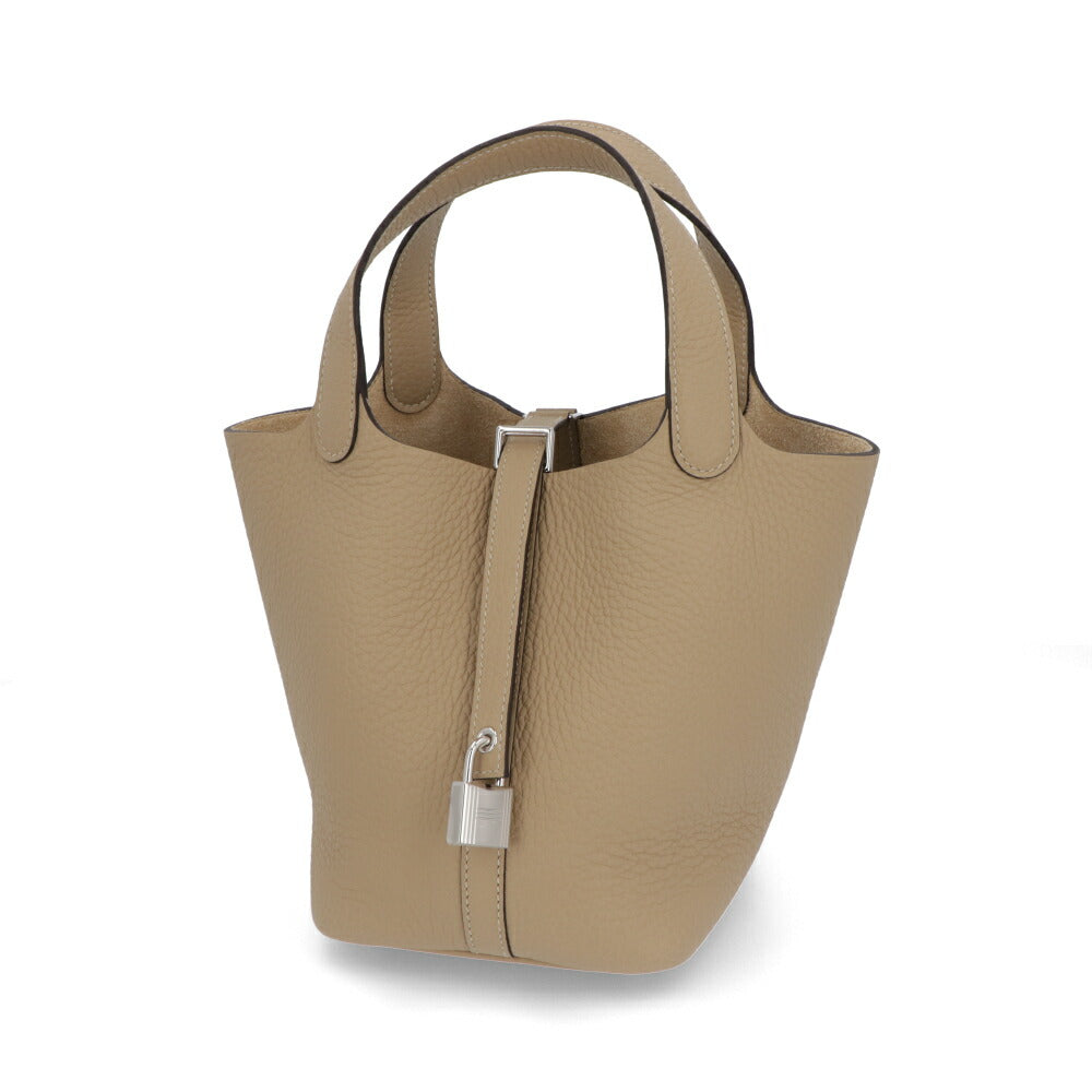 HERMES ピコタンロック PM (18) ベージュ系 トレンチ シルバー金具