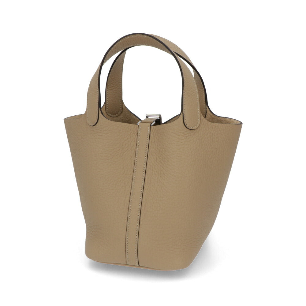 HERMES ピコタンロック PM (18) ベージュ系 トレンチ シルバー金具