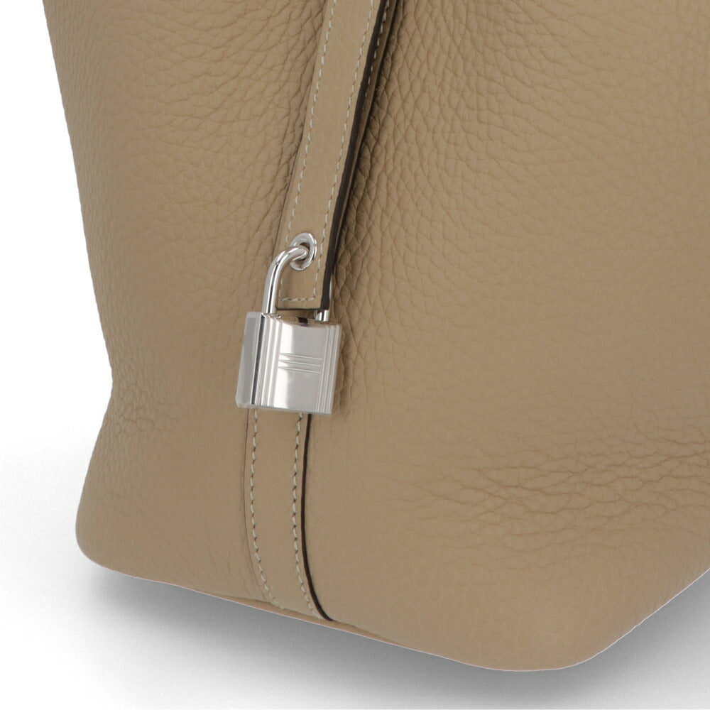 HERMES ピコタンロック PM (18) ベージュ系 トレンチ シルバー金具