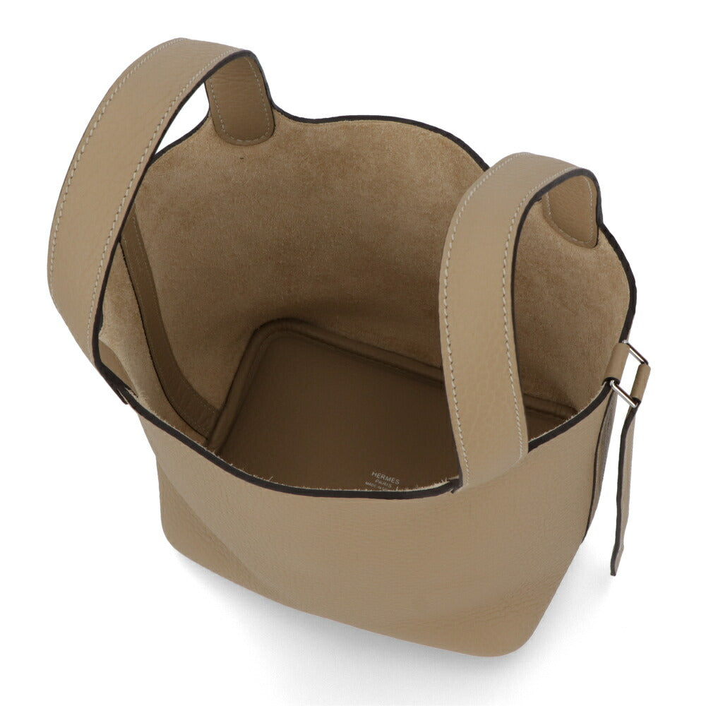 HERMES ピコタンロック PM (18) ベージュ系 トレンチ シルバー金具