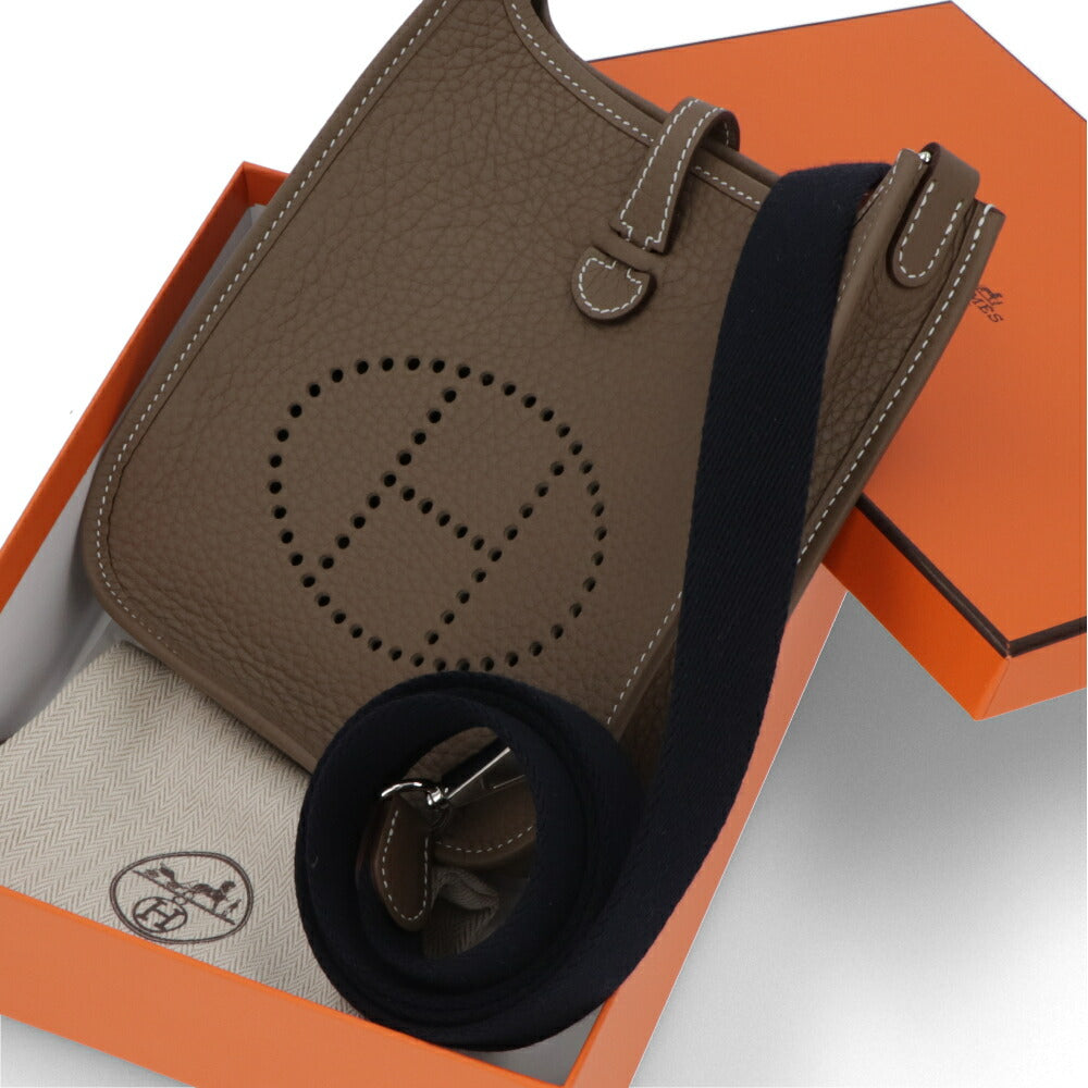 HERMES エヴリン TPM (16) グレー系 エトゥープ シルバー金具