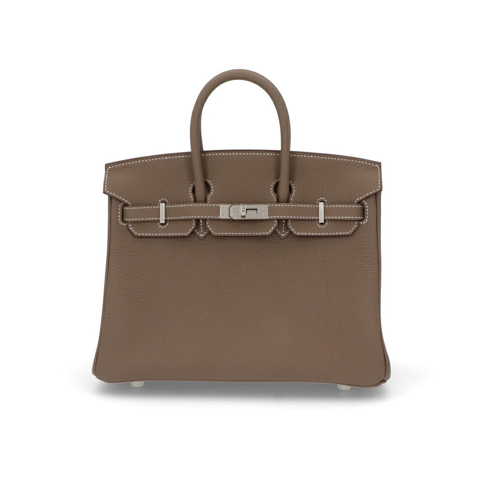HERMES エルメス レディース バッグ バーキン 25 グレー系 シルバー金具 エトゥープ トゴ G刻印