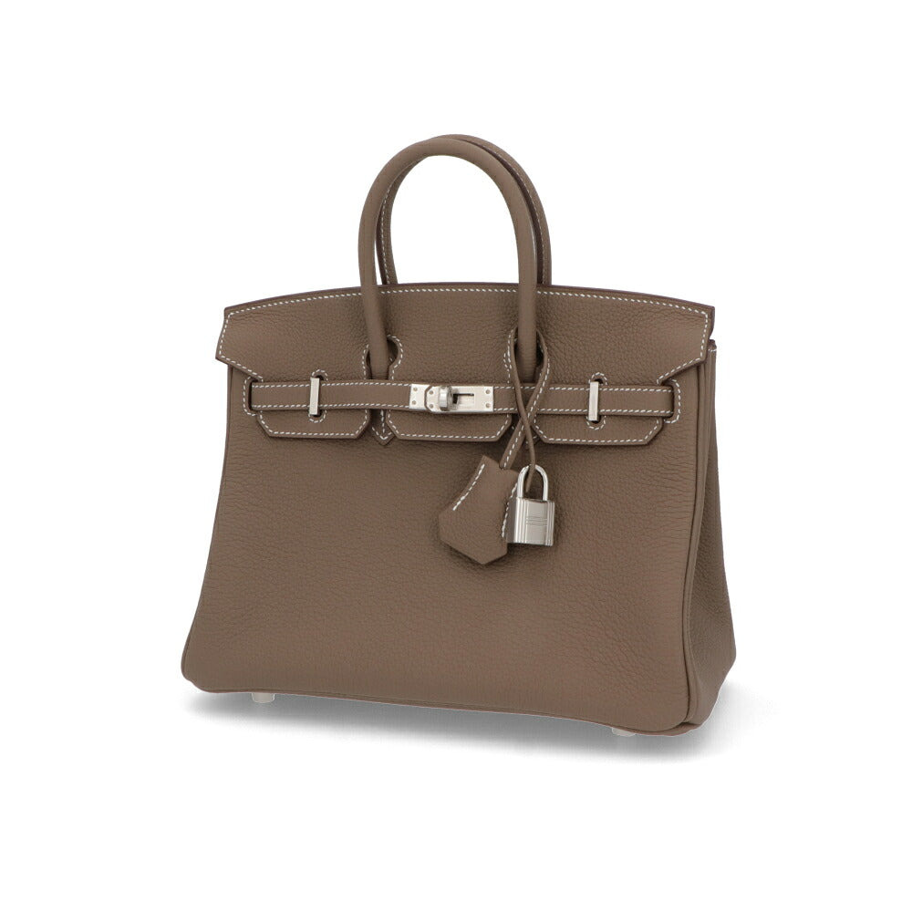 HERMES エルメス レディース バッグ バーキン 25 グレー系 シルバー金具 エトゥープ トゴ G刻印