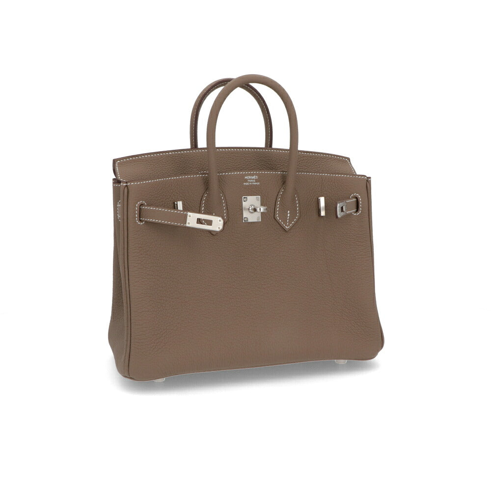 HERMES エルメス レディース バッグ バーキン 25 グレー系 シルバー金具 エトゥープ トゴ G刻印